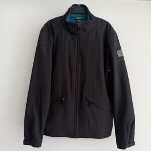 BMW Motorrad Club Jacket Mens XL Black Motorcycle Riding Full Zip Softshell